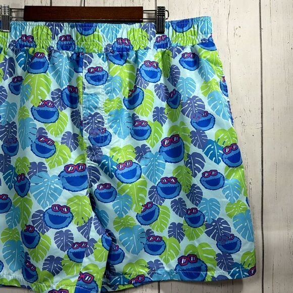 Sesame Street Cookie Monster Mens Beach Bottom Trunks Sesame Place Street - Picture 3 of 11